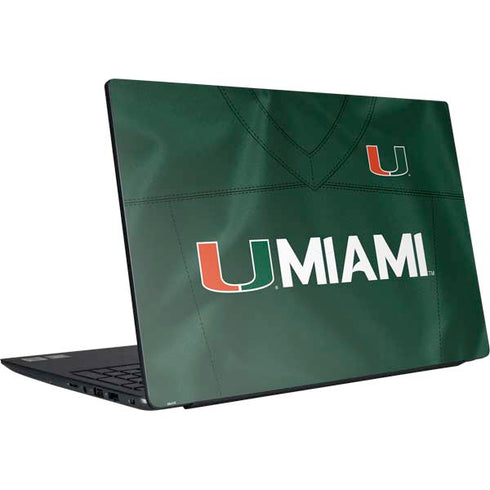 University of Miami Green Jersey Dell Vostro Skin